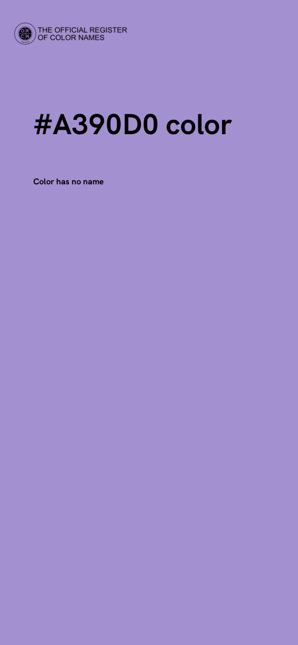 #A390D0 color image