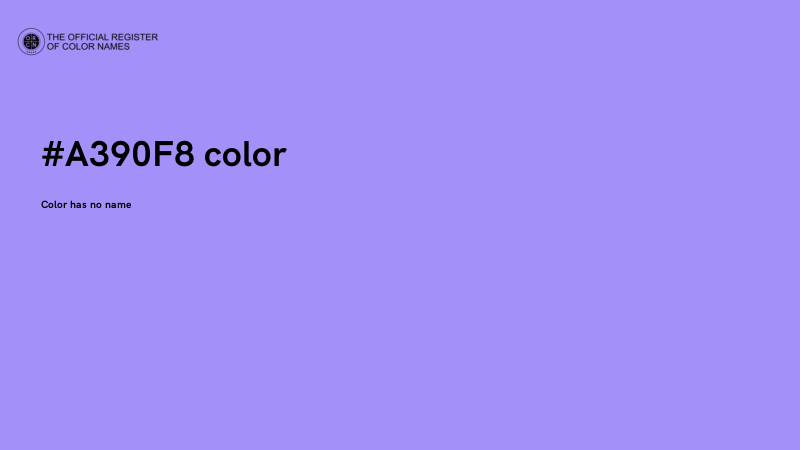 #A390F8 color image