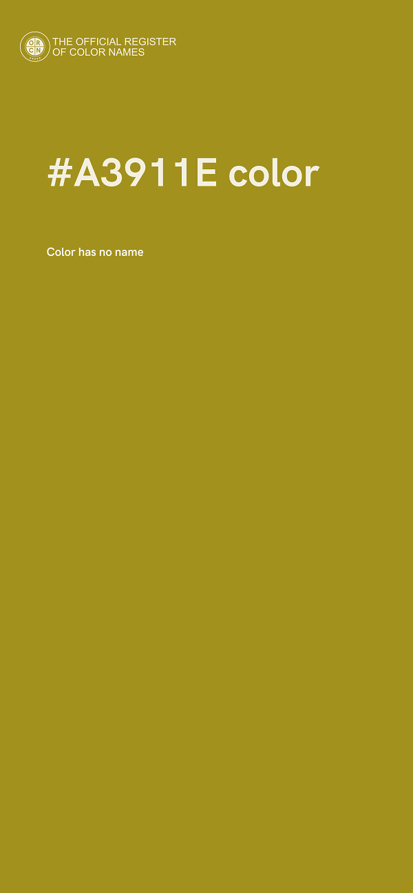 #A3911E color image