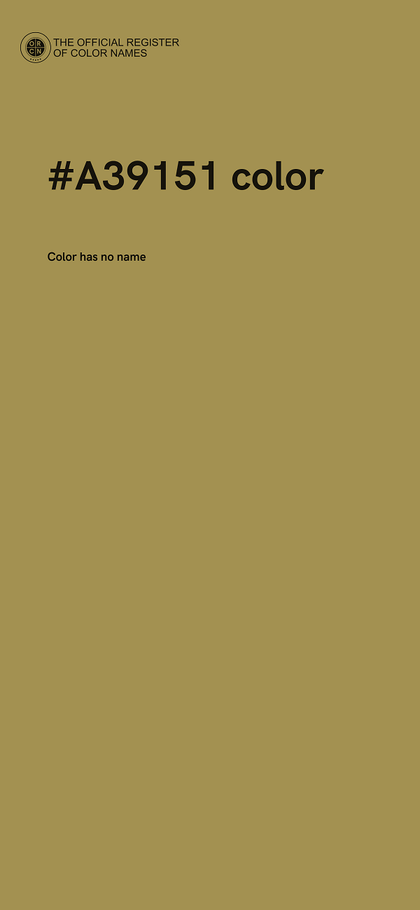 #A39151 color image