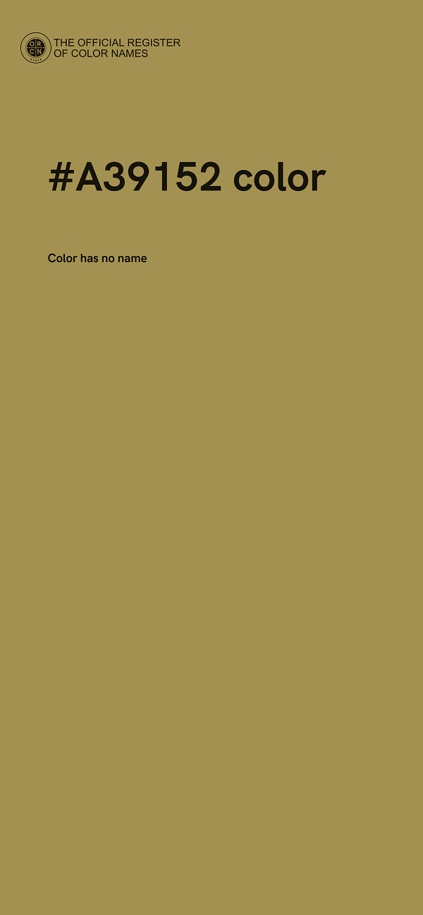 #A39152 color image