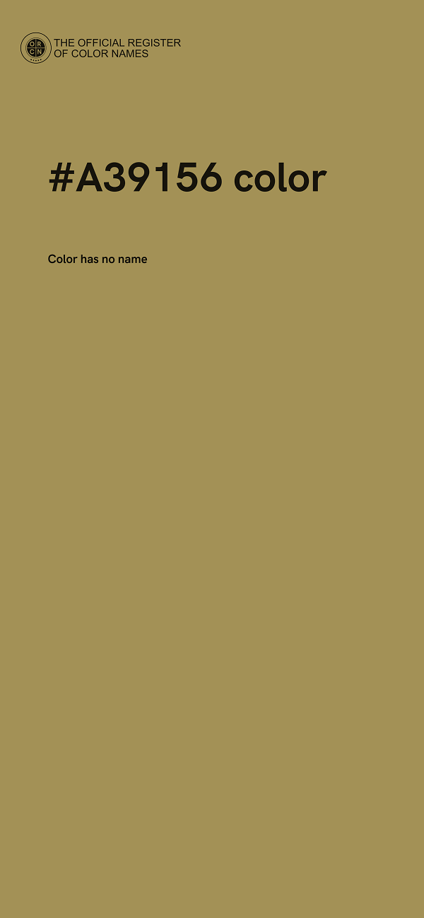 #A39156 color image
