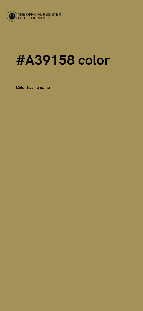 #A39158 color image