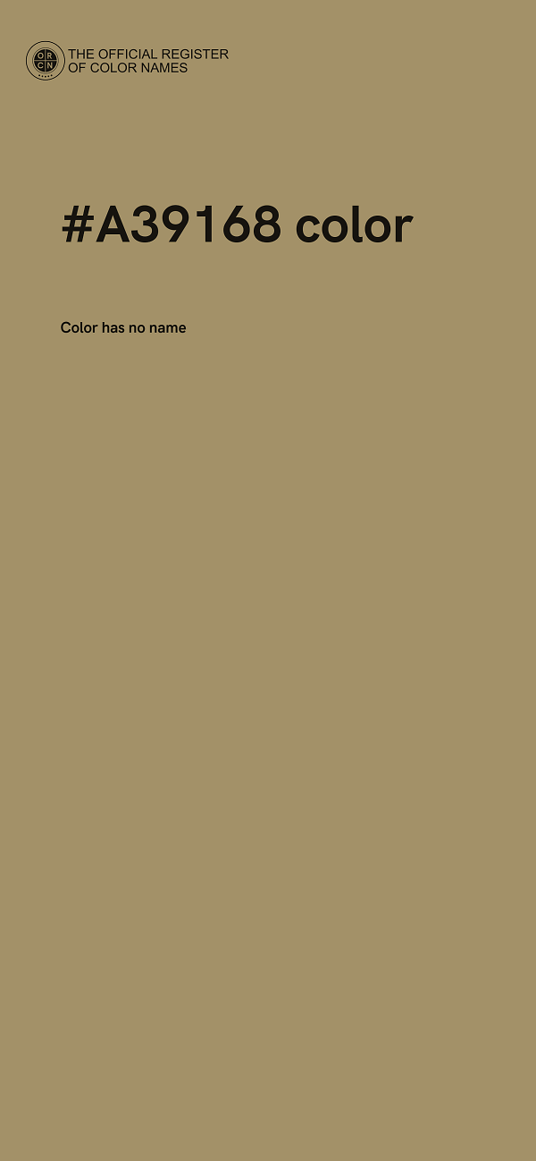 #A39168 color image