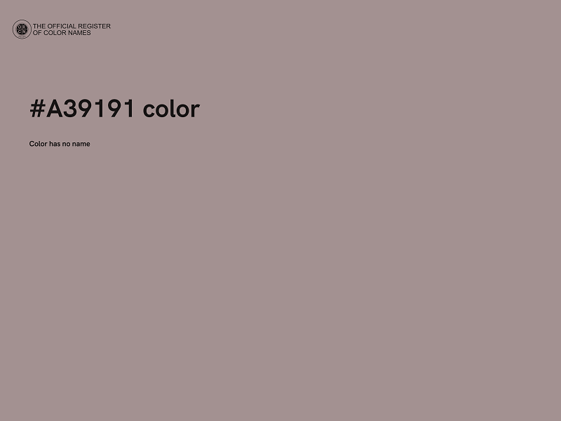 #A39191 color image
