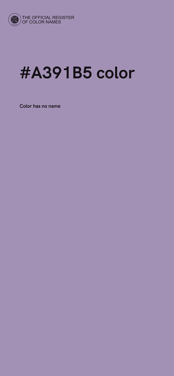#A391B5 color image