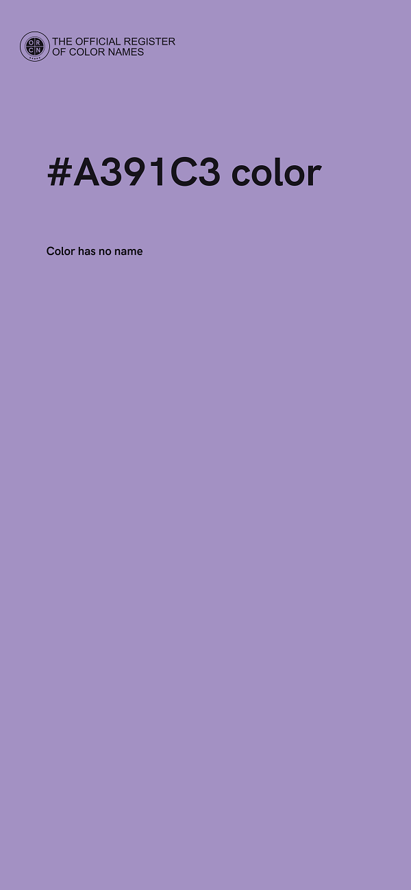 #A391C3 color image