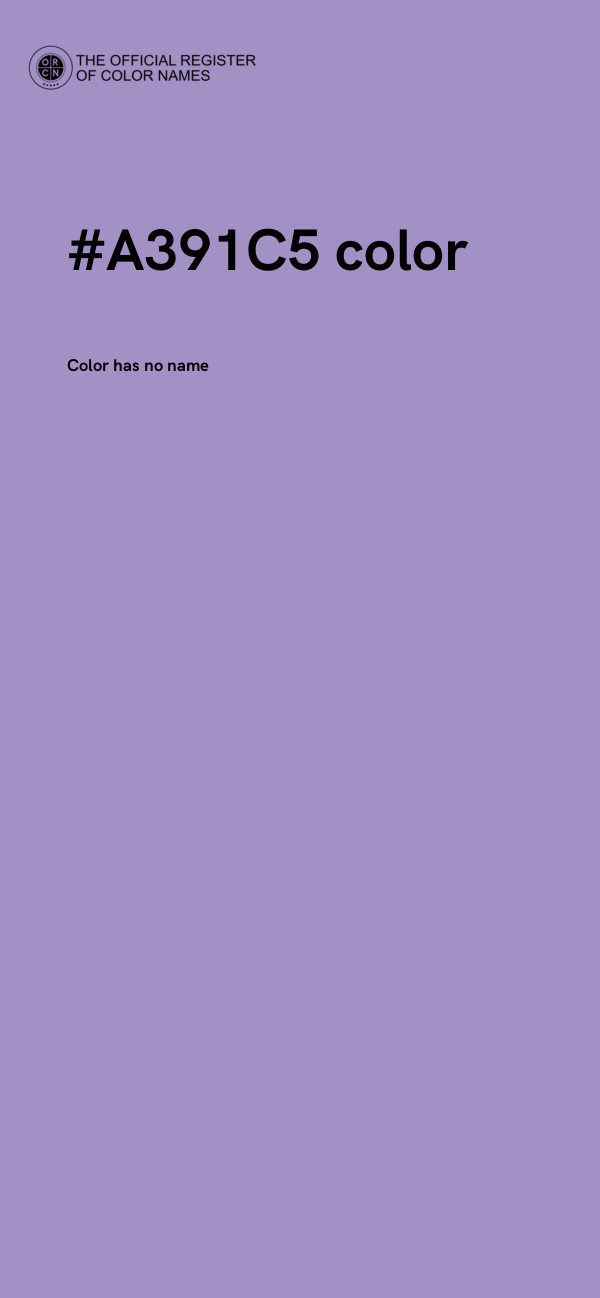 #A391C5 color image