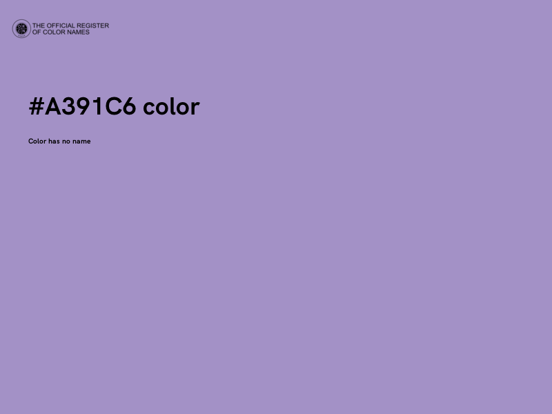 #A391C6 color image