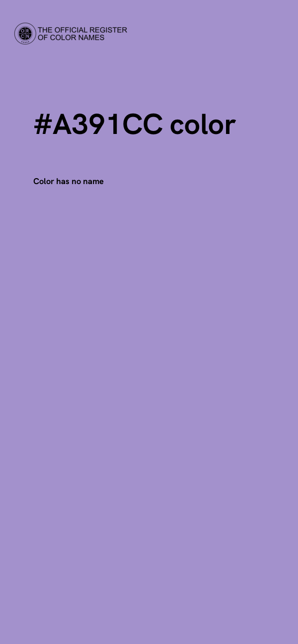 #A391CC color image