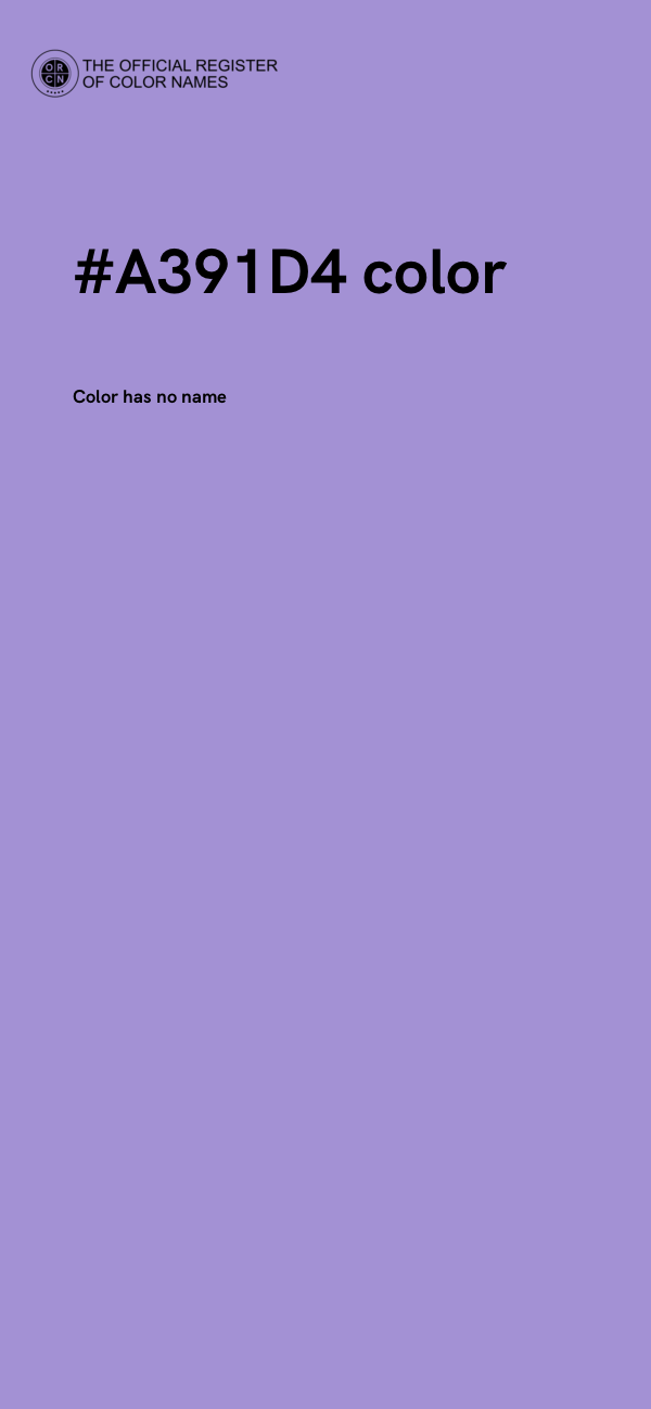 #A391D4 color image
