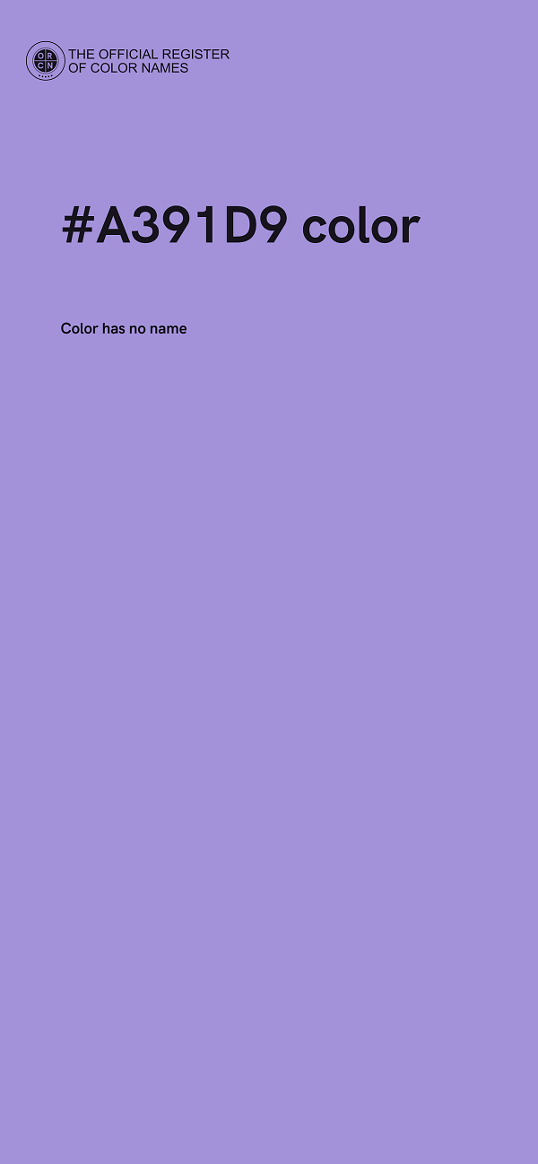 #A391D9 color image