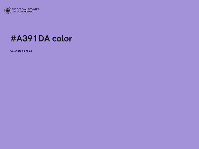 #A391DA color image