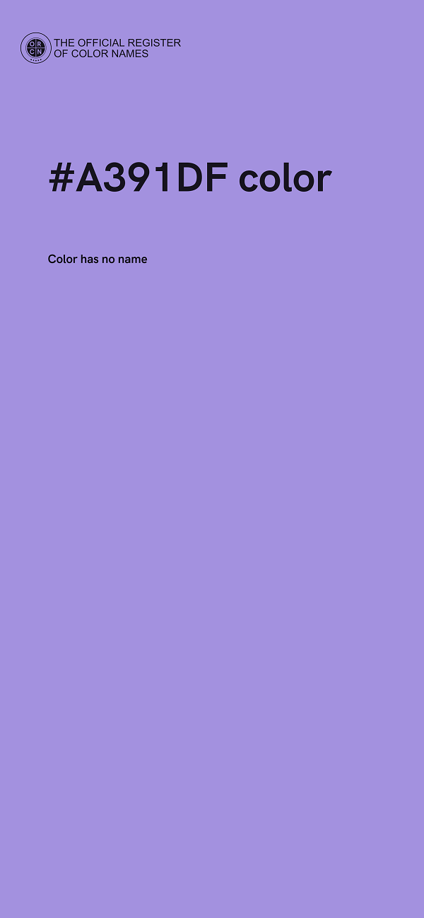 #A391DF color image