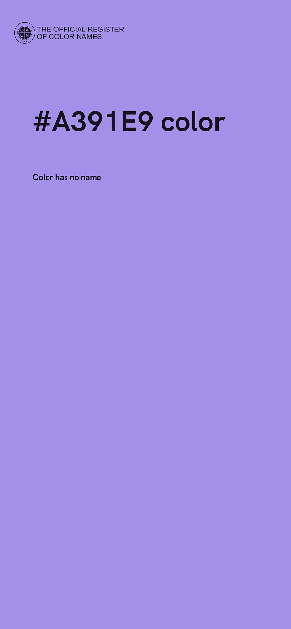 #A391E9 color image