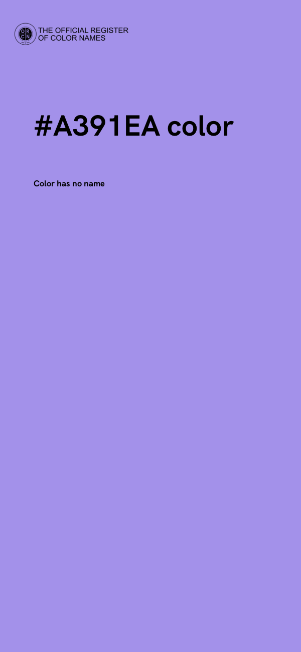 #A391EA color image