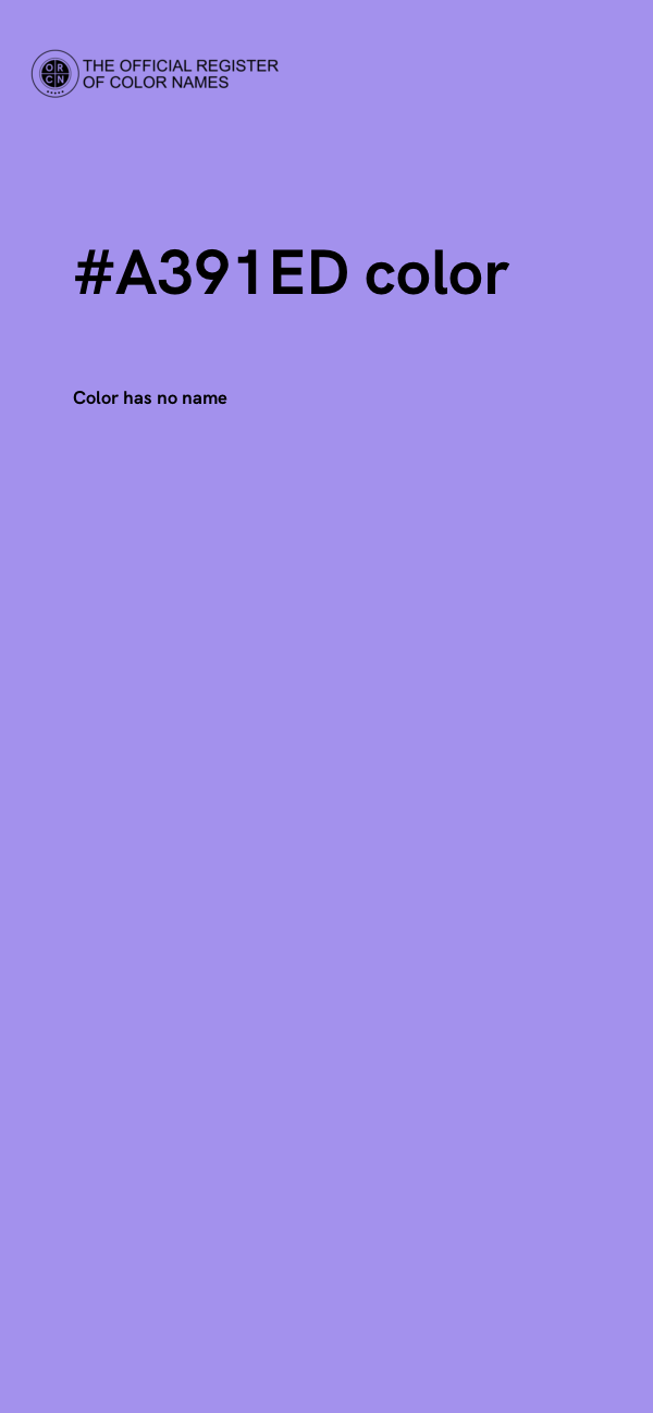 #A391ED color image