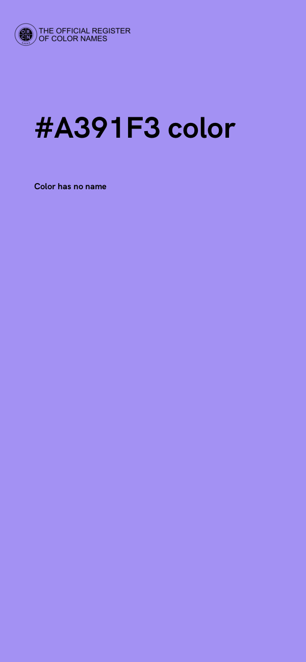 #A391F3 color image