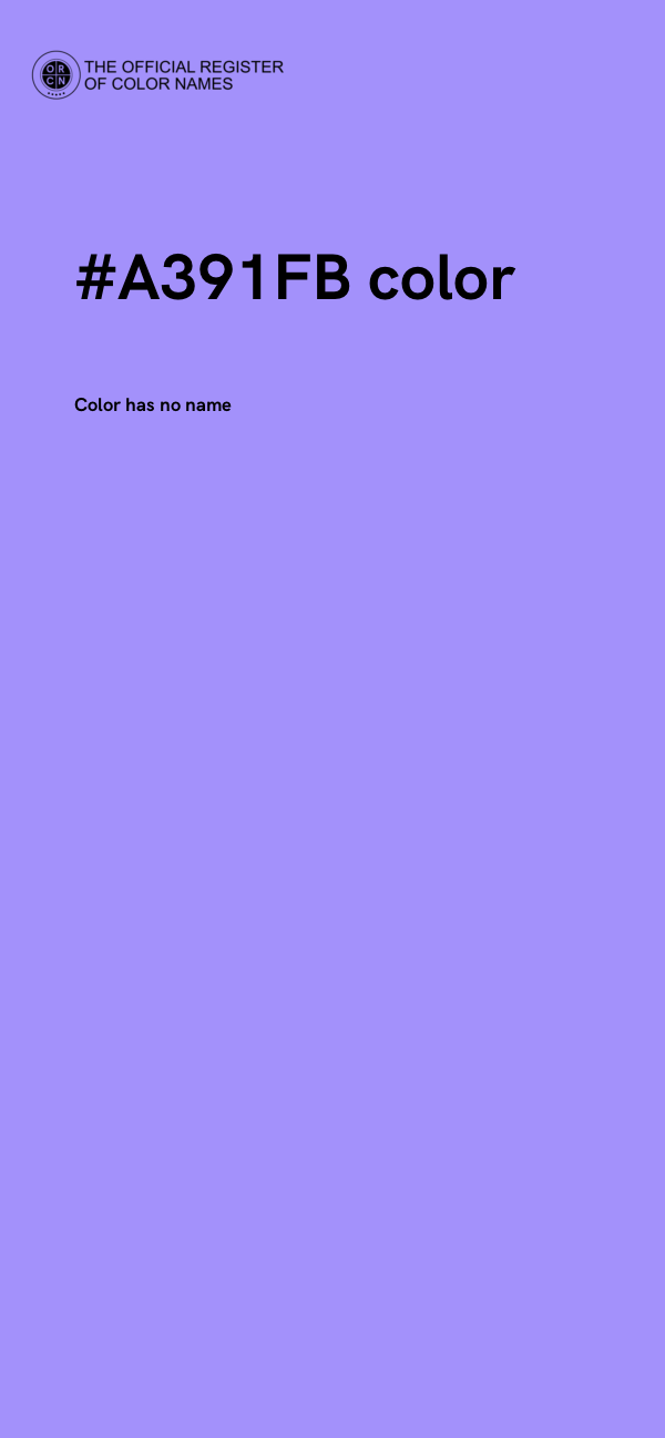#A391FB color image