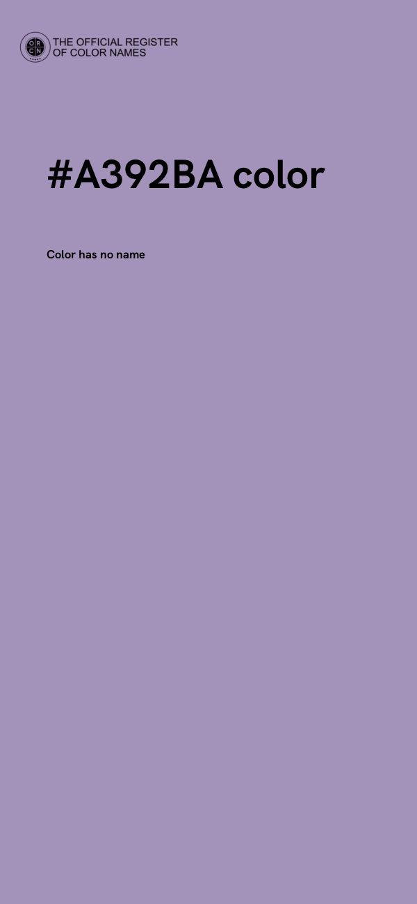 #A392BA color image