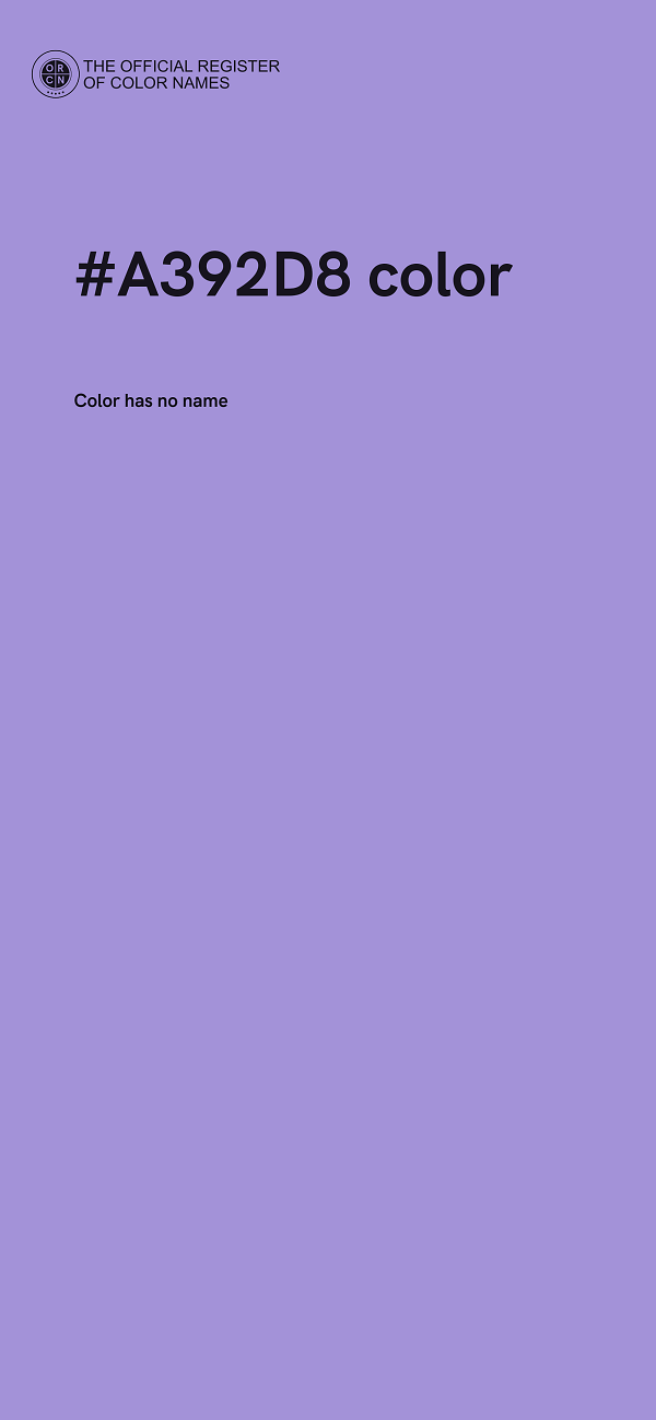 #A392D8 color image