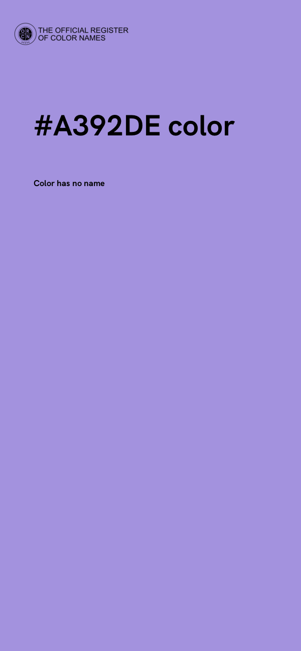 #A392DE color image