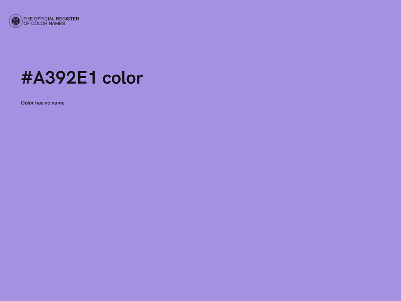 #A392E1 color image