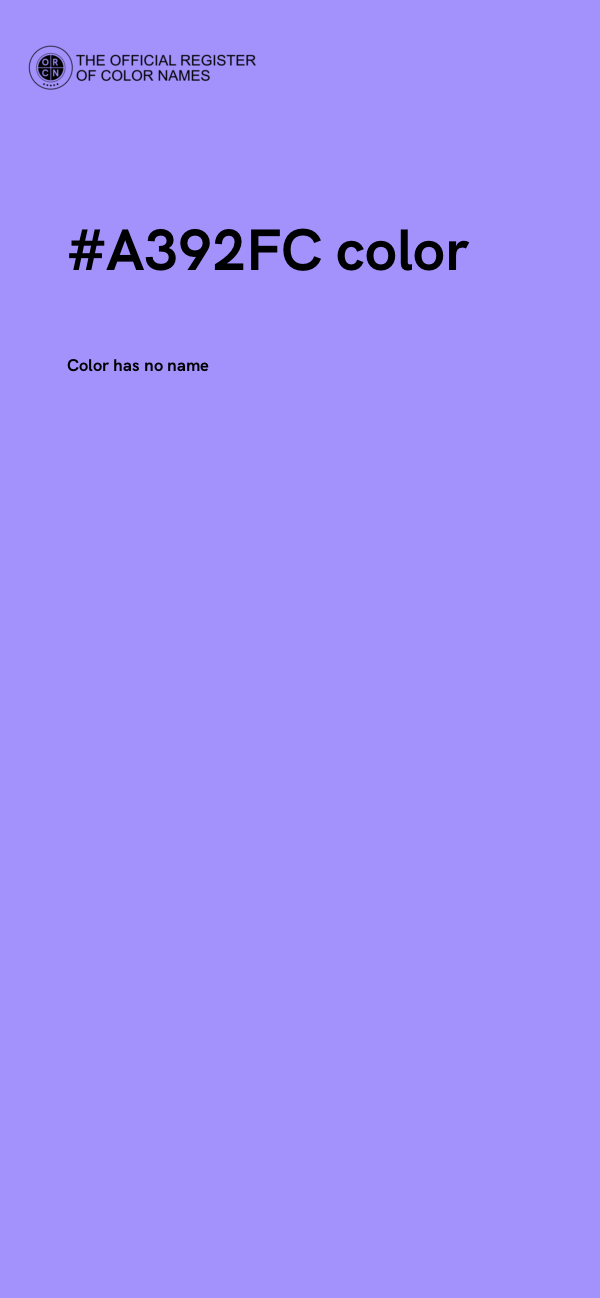 #A392FC color image