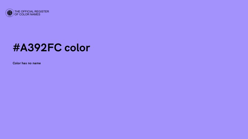 #A392FC color image