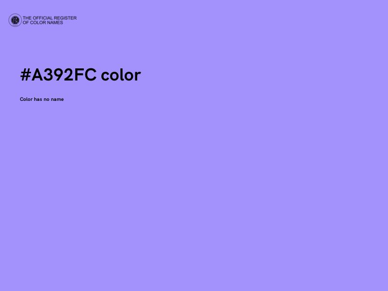 #A392FC color image