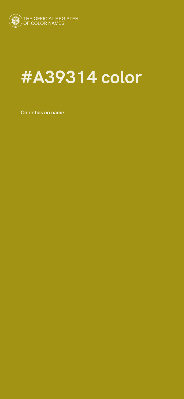 #A39314 color image