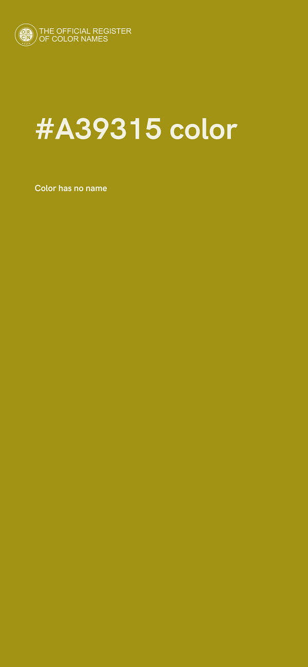 #A39315 color image
