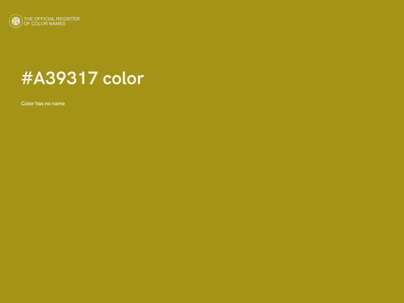 #A39317 color image