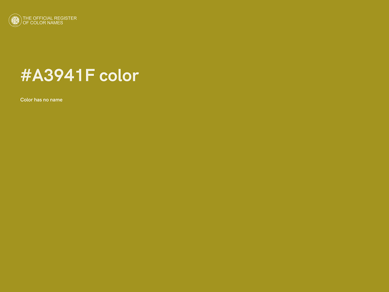 #A3941F color image