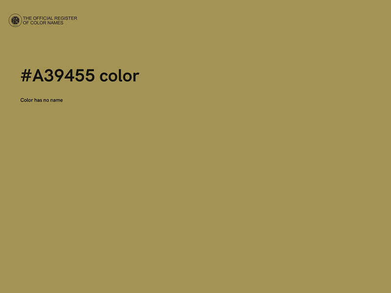 #A39455 color image