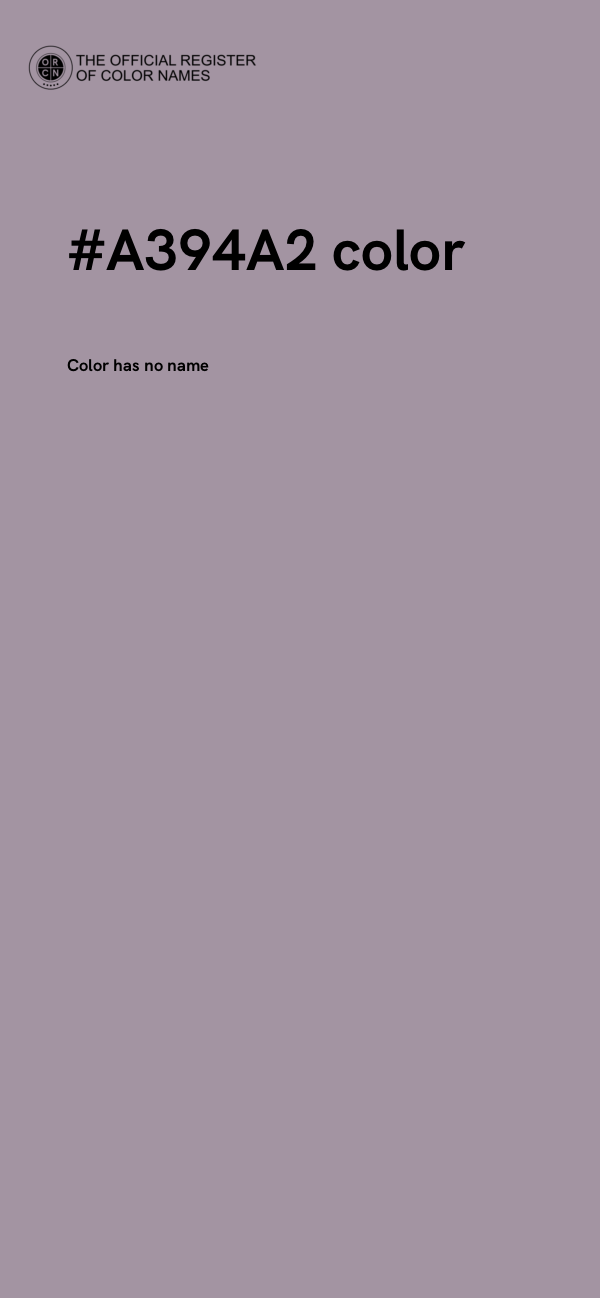 #A394A2 color image