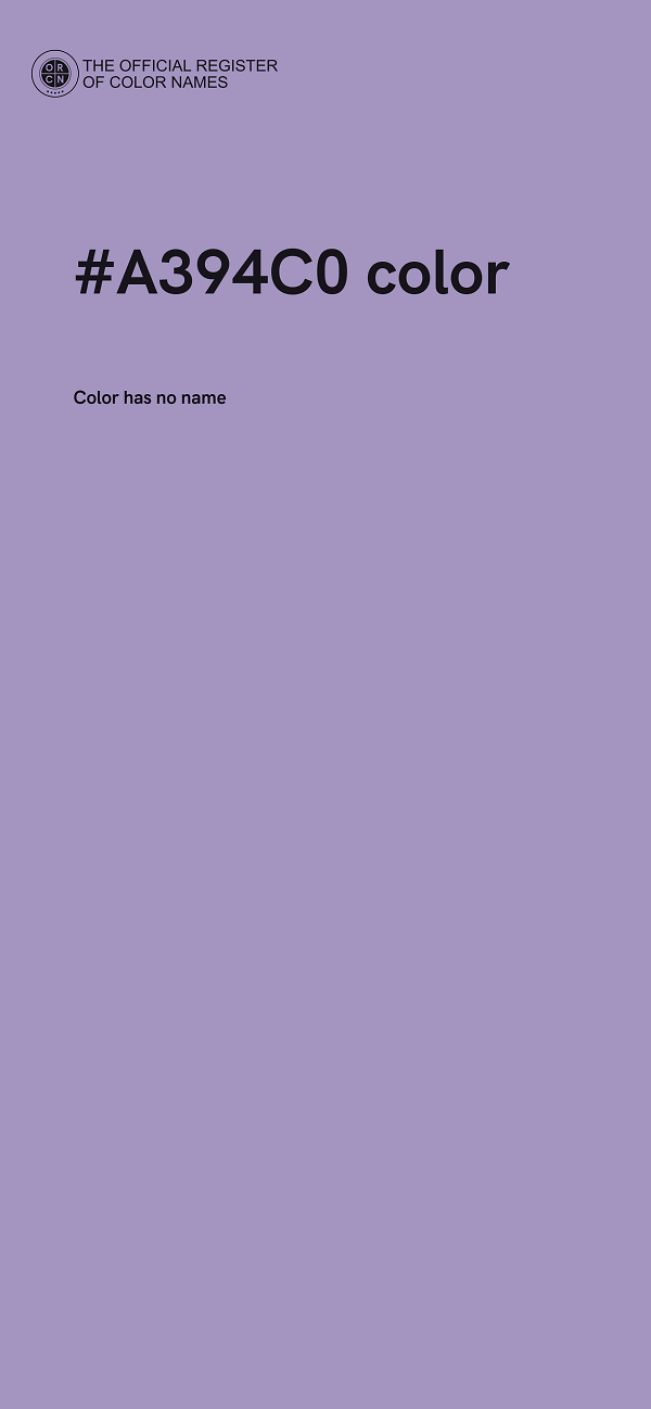 #A394C0 color image