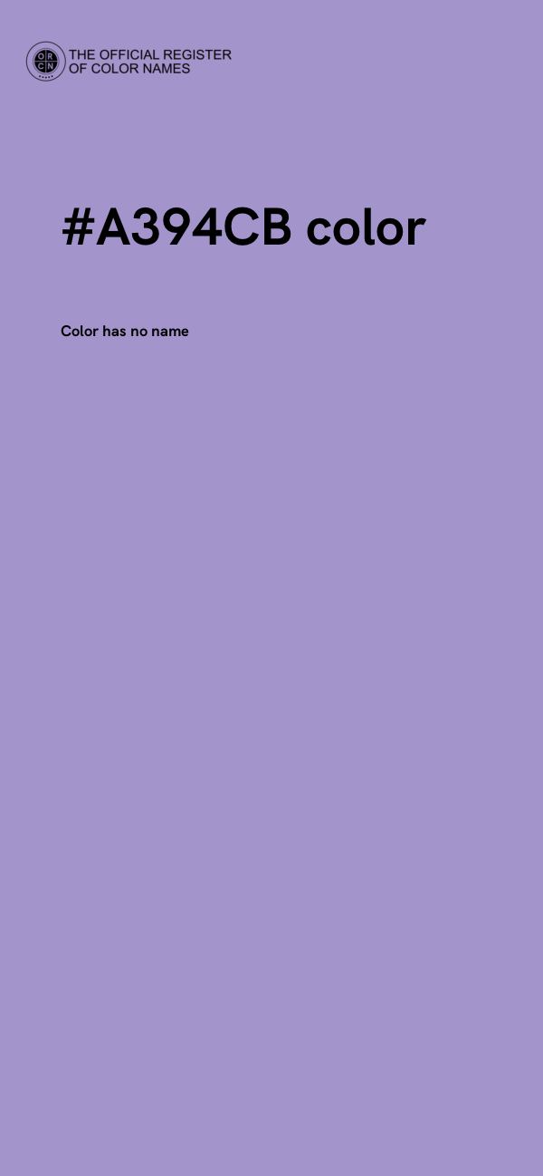 #A394CB color image