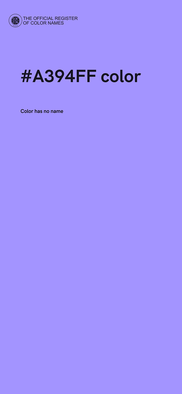 #A394FF color image