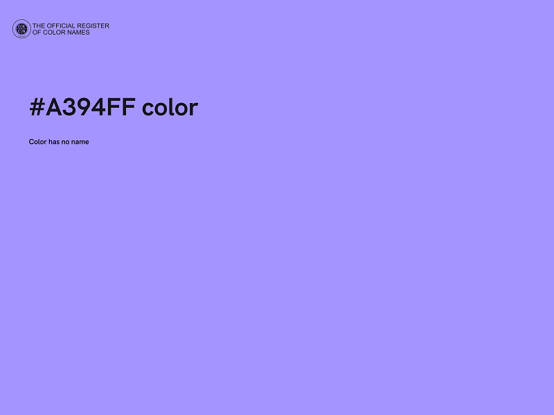 #A394FF color image