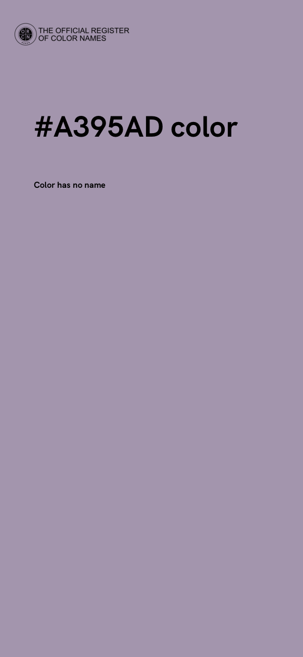 #A395AD color image