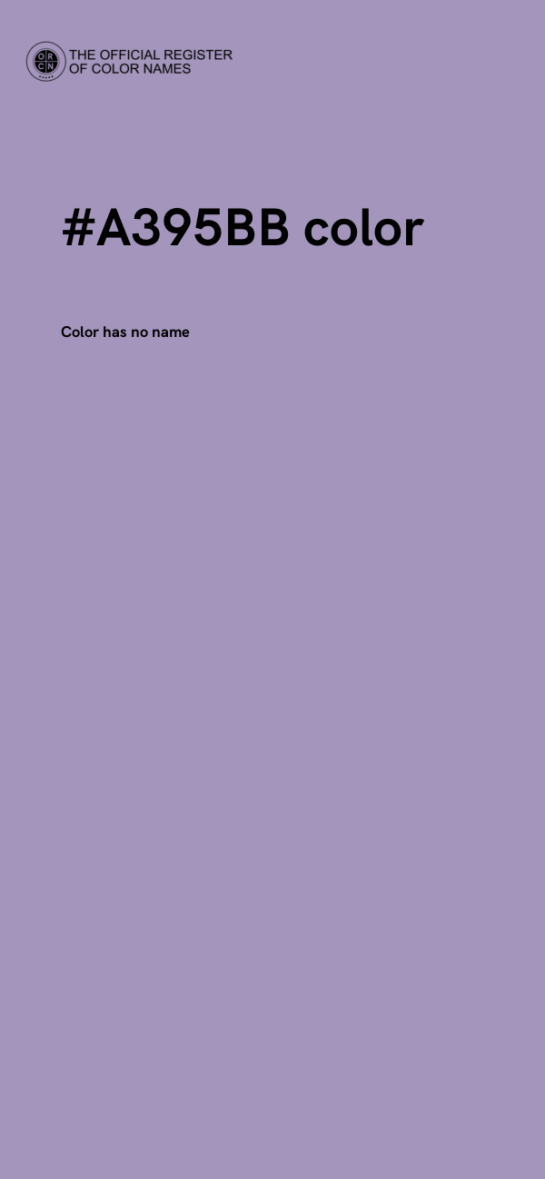 #A395BB color image