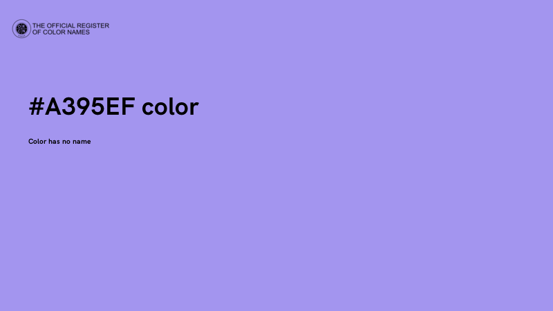 #A395EF color image