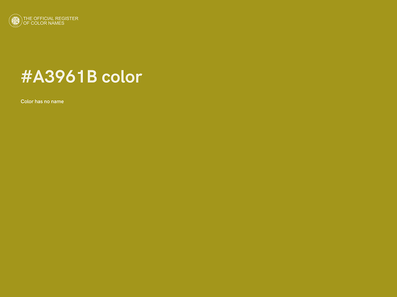 #A3961B color image