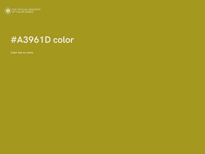 #A3961D color image