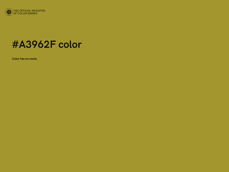 #A3962F color image