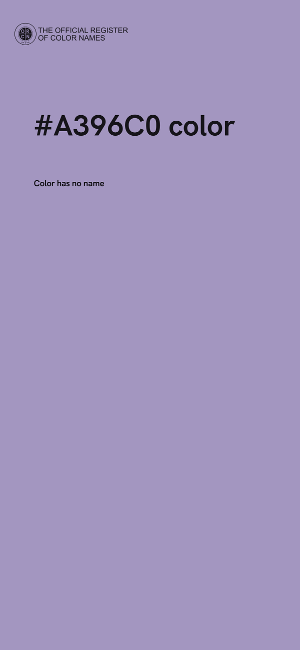 #A396C0 color image