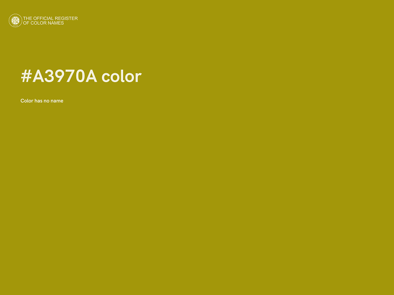 #A3970A color image