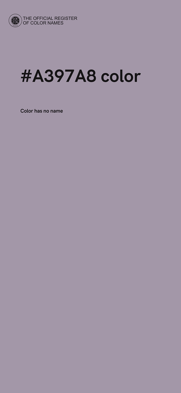 #A397A8 color image