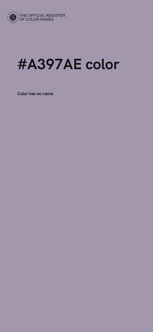 #A397AE color image